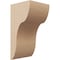 Ekena Millwork 6"W x 6"D x 12"H Wide Carmel Rough Cedar Woodgrain TimberThane Corbel, Primed Tan CORUR06X06X12CARRCPR - alternate 1